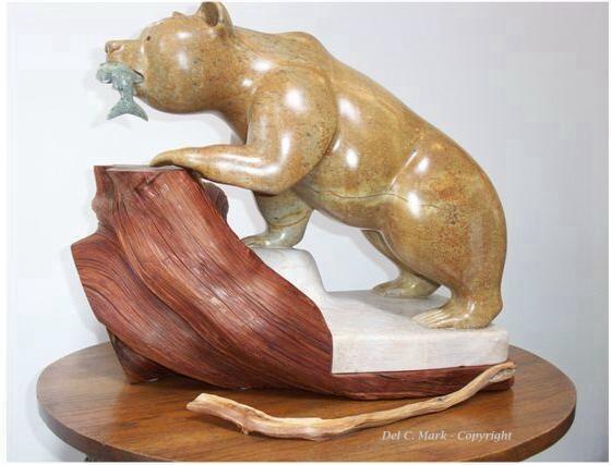 Soapstone Carvings and Sculptures by Del C. Mark