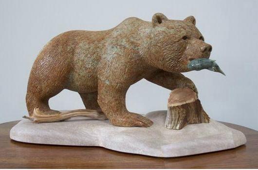 Soapstone Carvings and Sculptures by Del C. Mark